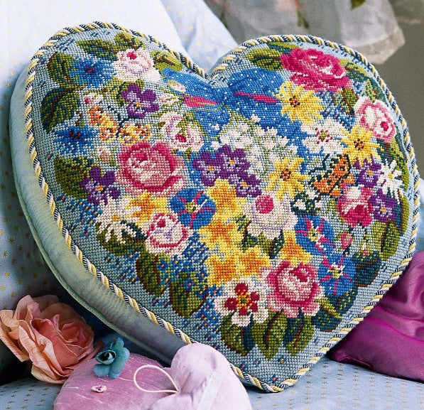 Victorian Flowered Heart